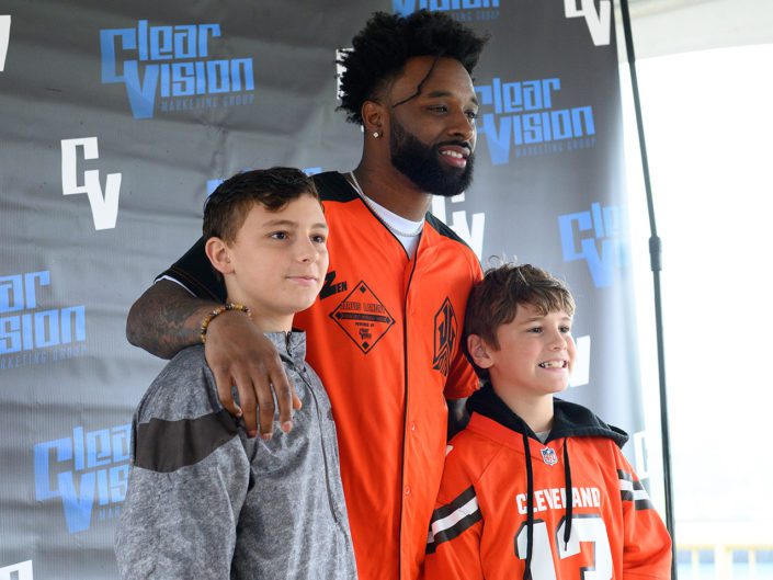 Picture of Cleveland Browns Player with Fans in BDK Photography's Events Gallery