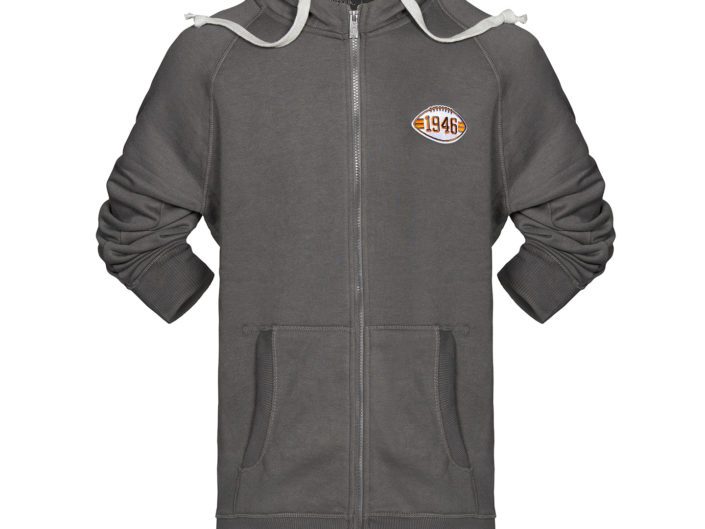 Picture of a Grey Zip-Up Hoodie in BDK Photography's Product Gallery