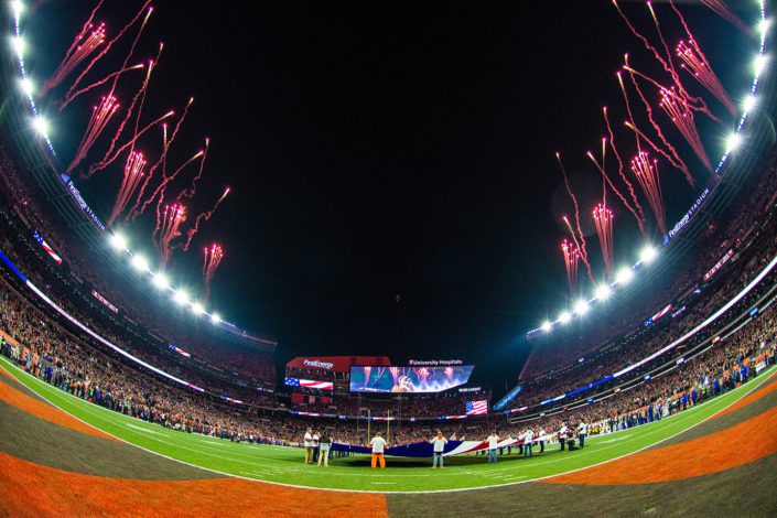 Picture of Fireworks at Cleveland Browns Game in BDK Photography's Sports Gallery