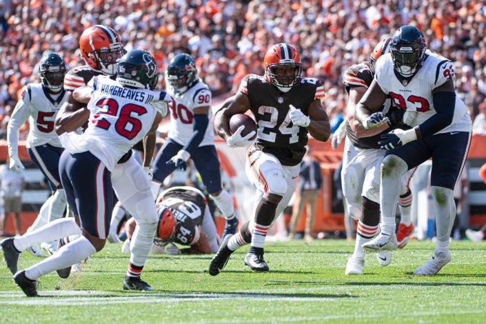 Picture of Cleveland Browns Player Running in BDK Photography's Sports Gallery